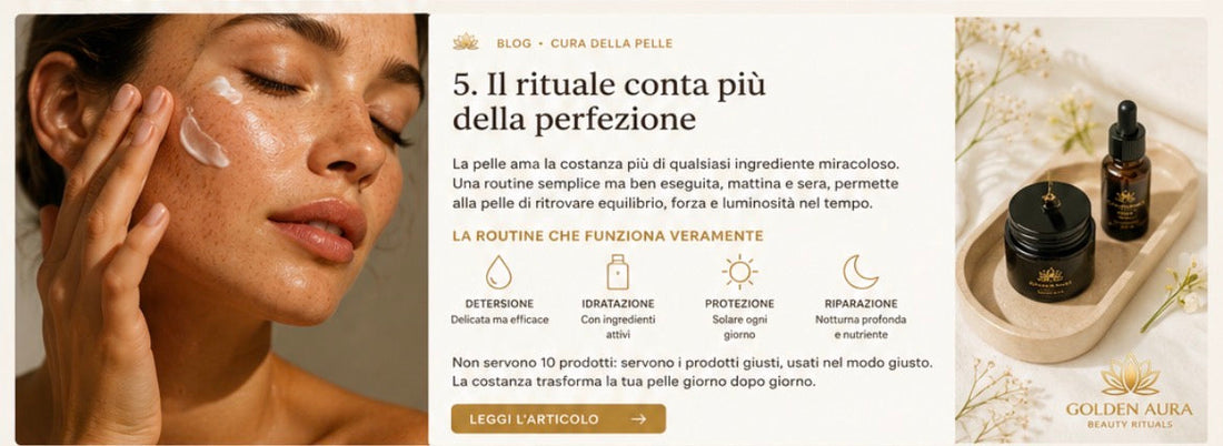 Il rituale conta più della perfezione