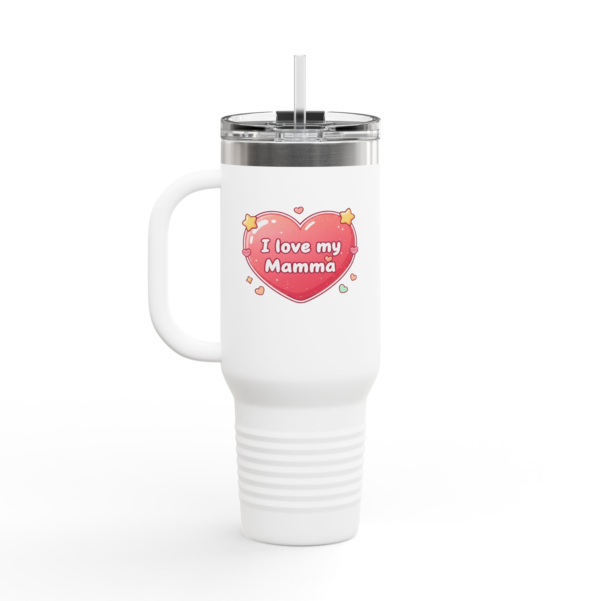 Leopard Print 40oz Insulated Travel Mug