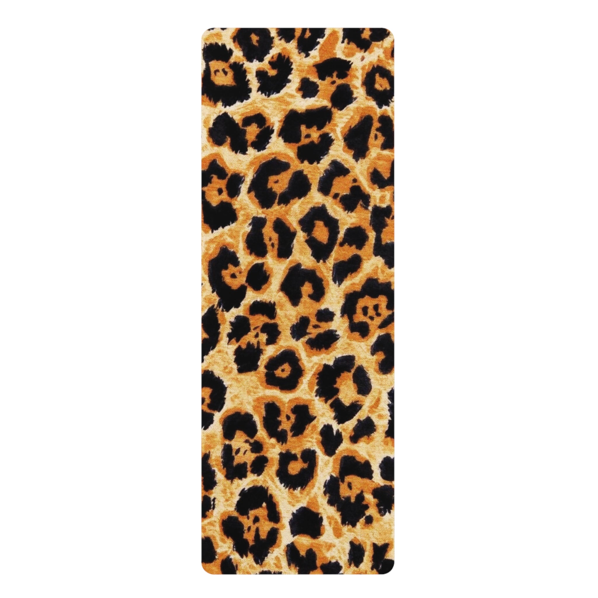 Leopard Print Rubber Yoga Mat — Non‑Slip Animal Print Exercise Mat for Home & Studio