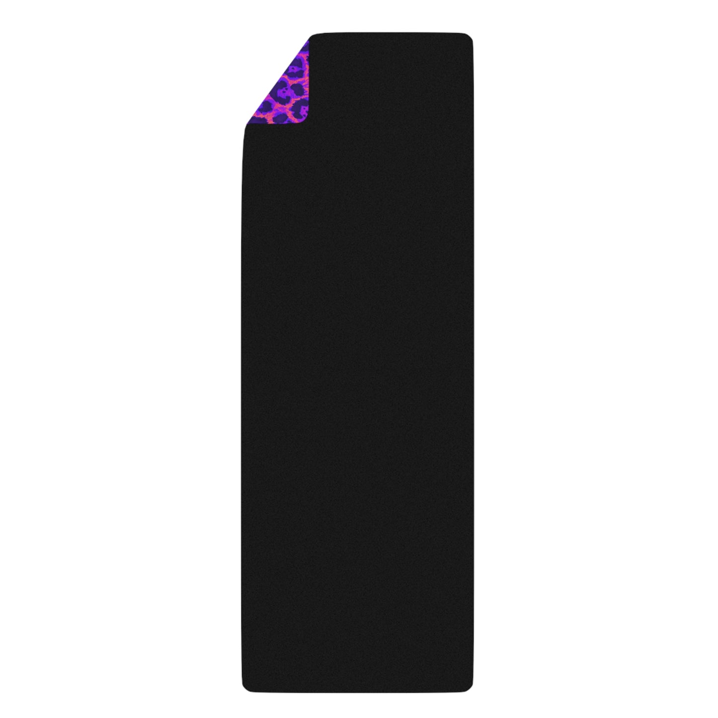 Purple Leopard Print Yoga Mat — Non-Slip Rubber Fitness Mat