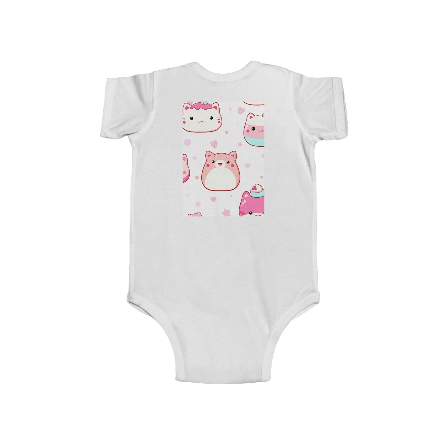 Infant Bodysuit “I Love My Mamma” Floral Heart — Baby Onesie with Back Star