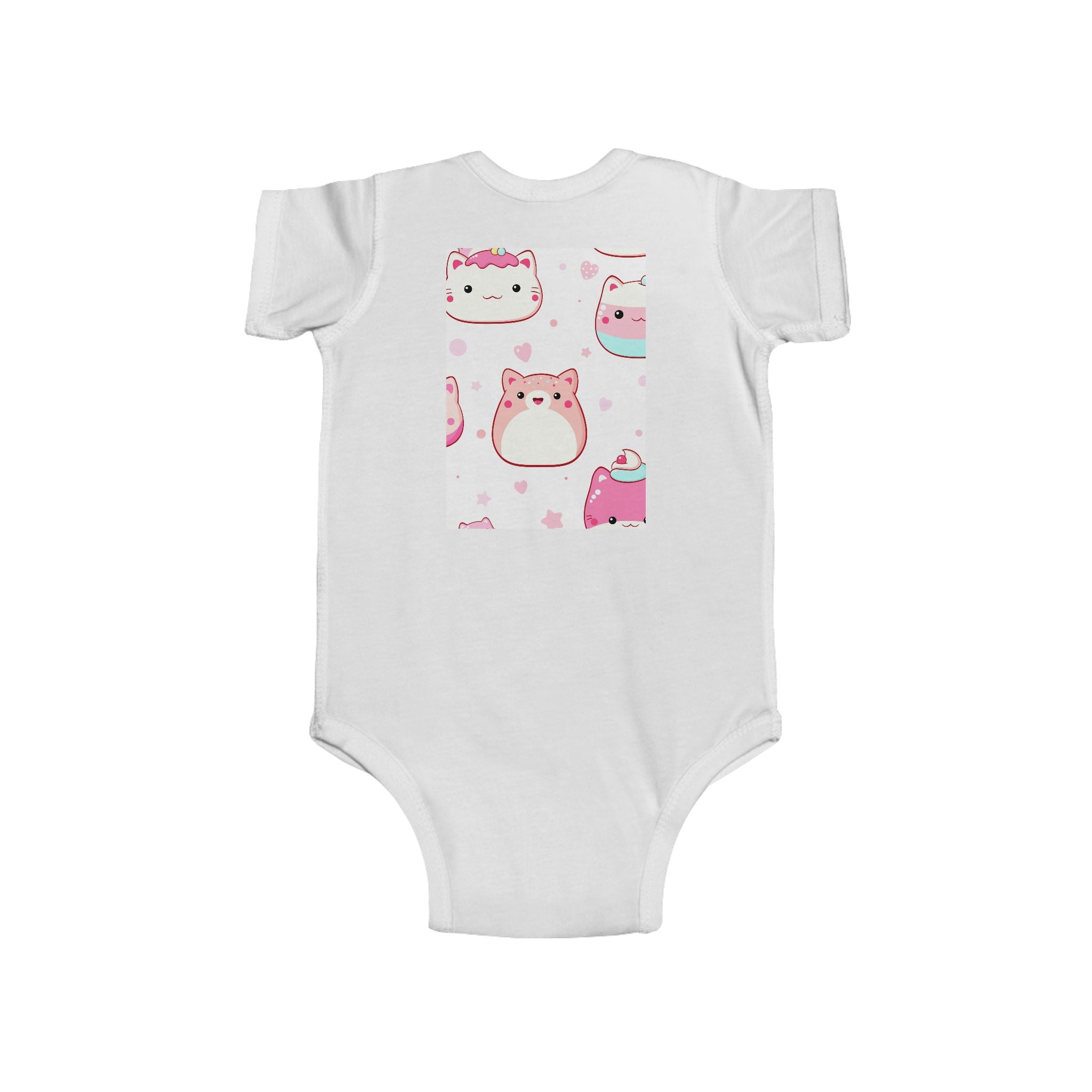 Infant Bodysuit “I Love My Mamma” Floral Heart — Baby Onesie with Back Star