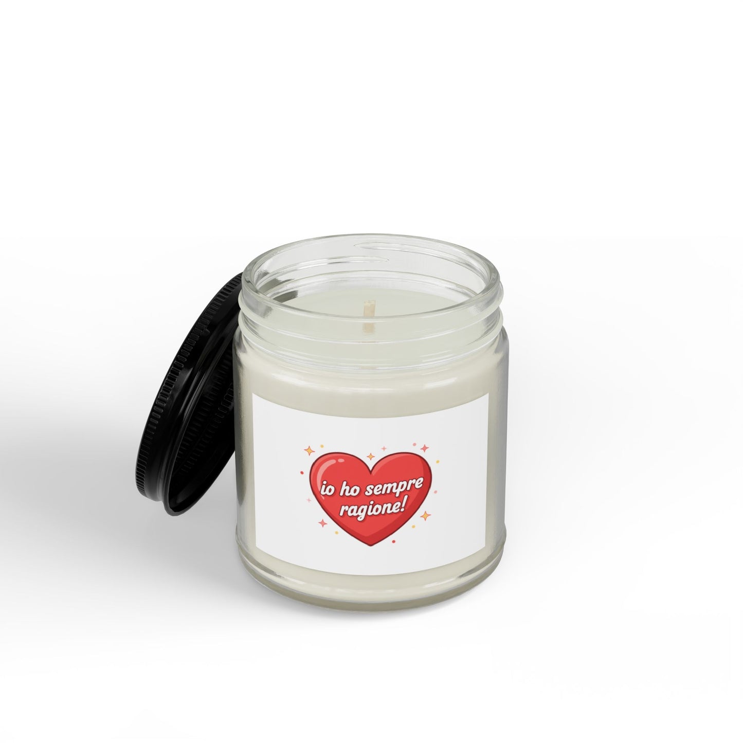 Soy Candle — "Io Ho Sempre Ragione" Heart Scented Candle (4oz & 9oz)