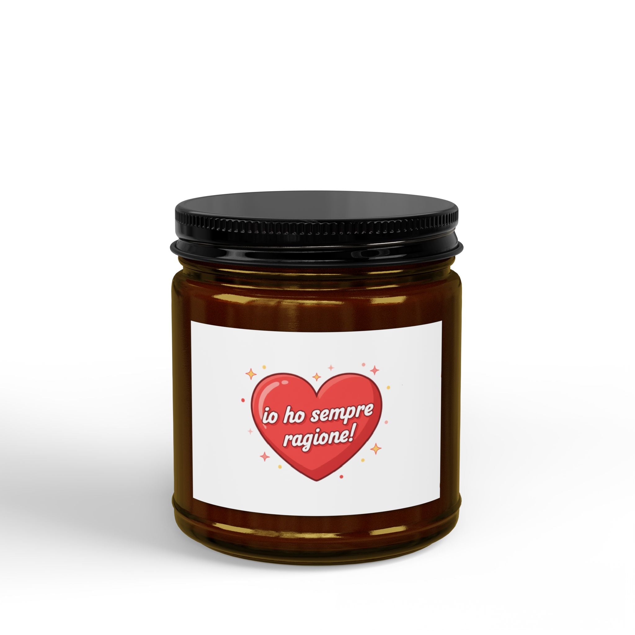 Soy Candle — "Io Ho Sempre Ragione" Heart Scented Candle (4oz & 9oz)