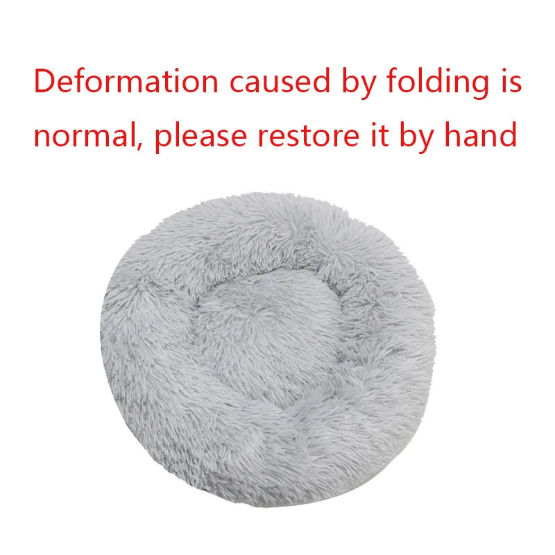 Morbidissimo letto per cani 
Round Dog Bed Winter Warm Cat Bed Plush Basket for Dog Washable Pet Bed for Small Medium Large Dog Sofa Cat