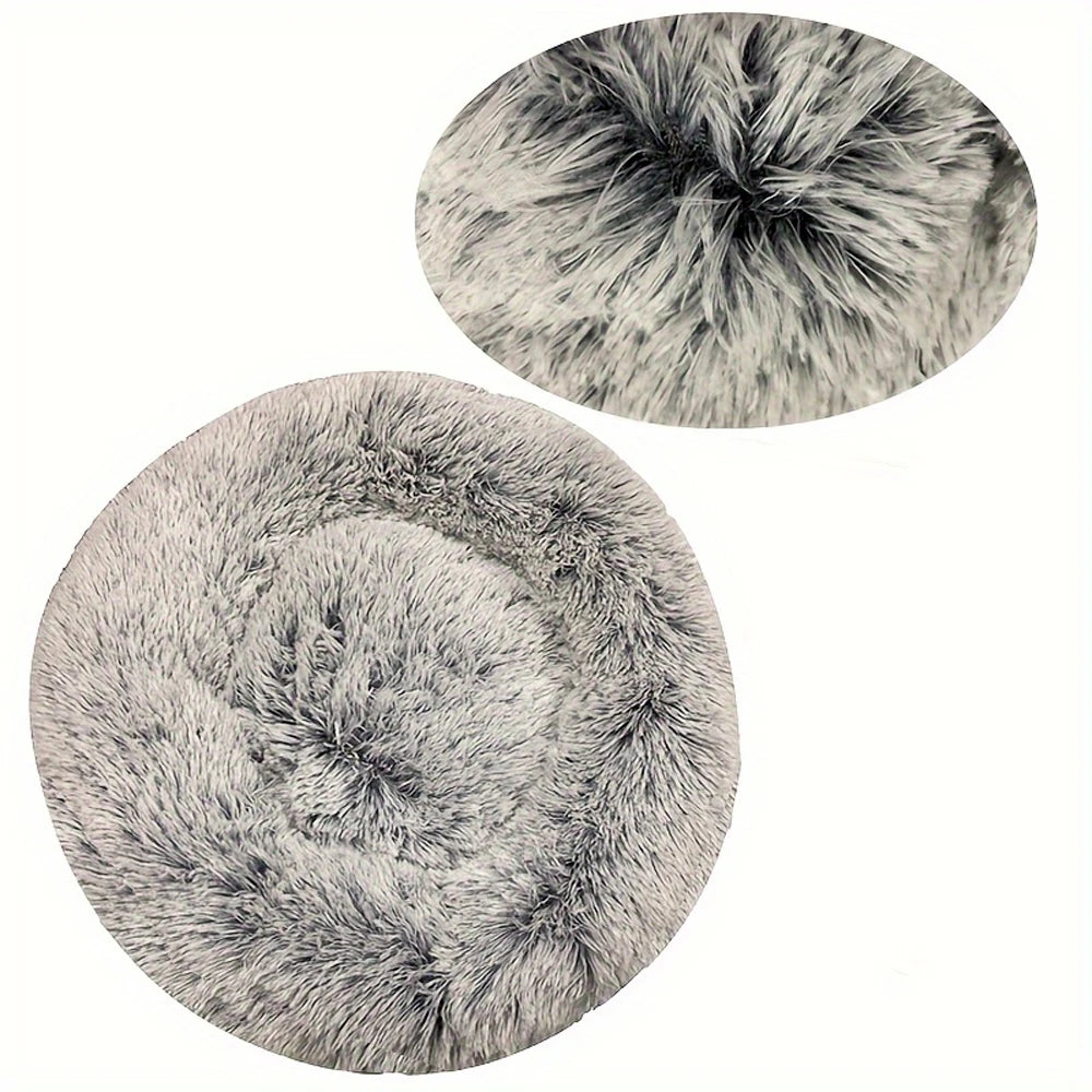 Morbidissimo letto per cani 
Round Dog Bed Winter Warm Cat Bed Plush Basket for Dog Washable Pet Bed for Small Medium Large Dog Sofa Cat