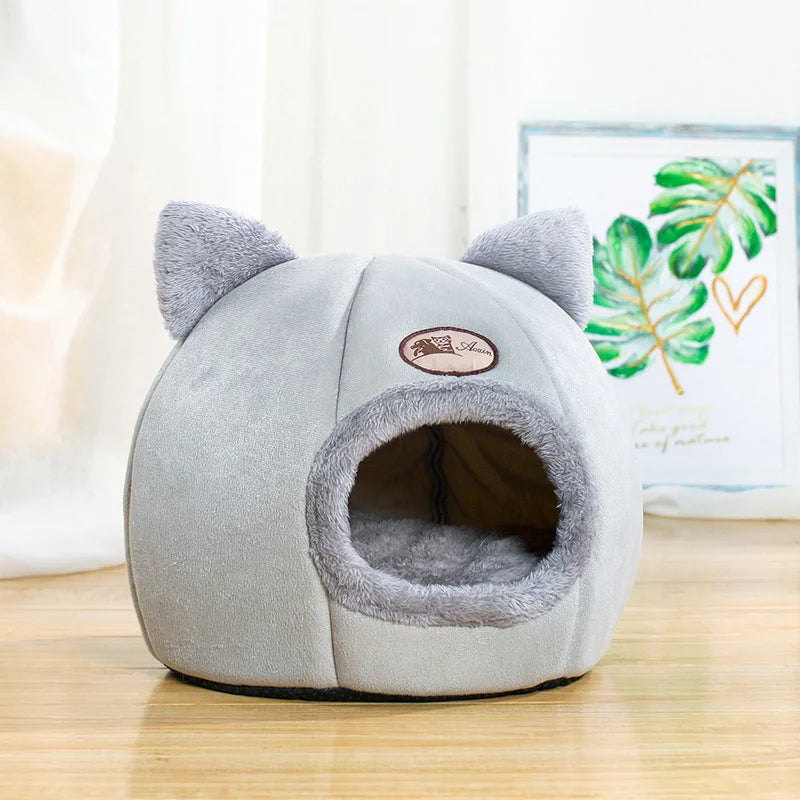 Cuccia morbida per gatti/ letto caldo a grotta per interni
