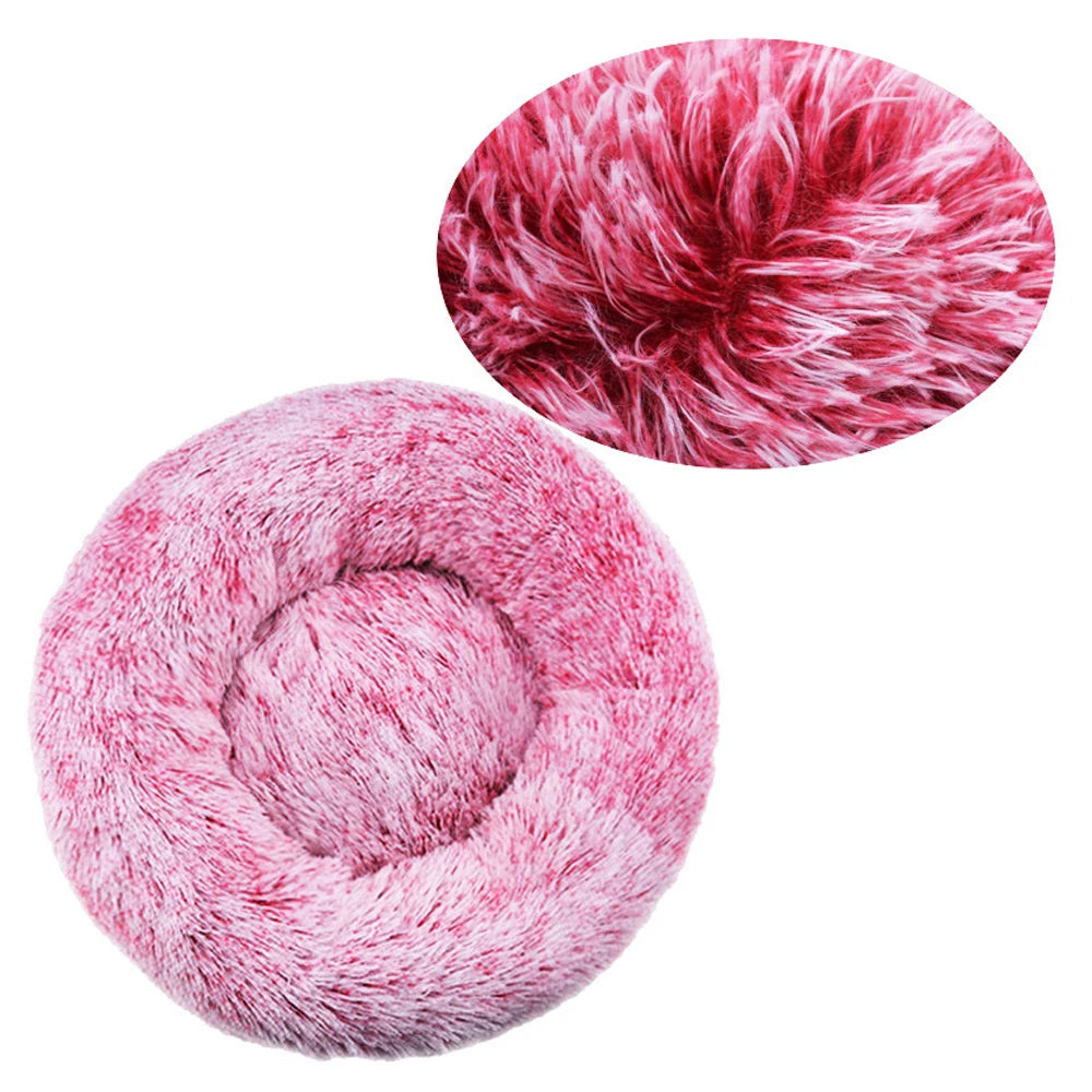 Morbidissimo letto per cani 
Round Dog Bed Winter Warm Cat Bed Plush Basket for Dog Washable Pet Bed for Small Medium Large Dog Sofa Cat