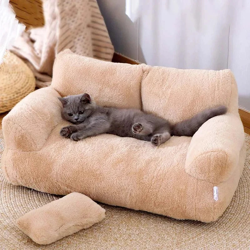Morbido letto per gatti /Luxury  Cat Bed Sofa Winter Warm Cat Nest Pet Bed for Small Medium Dogs Cats Comfortable Plush Puppy Bed Pet Supplies