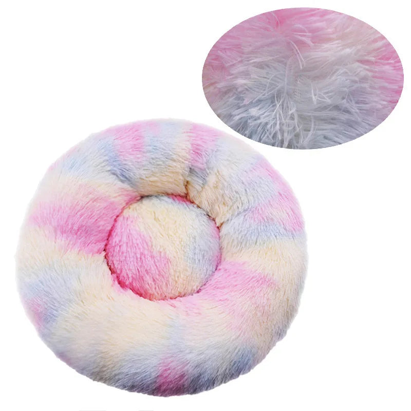 Morbidissimo letto per cani 
Round Dog Bed Winter Warm Cat Bed Plush Basket for Dog Washable Pet Bed for Small Medium Large Dog Sofa Cat