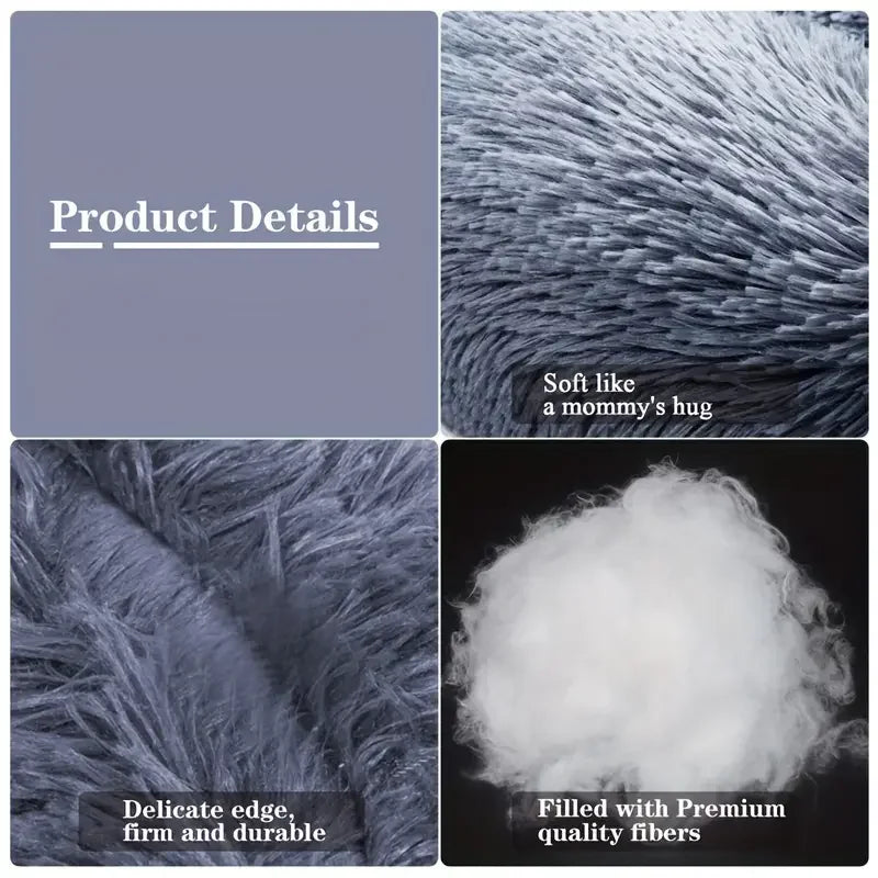 Morbidissimo letto per cani 
Round Dog Bed Winter Warm Cat Bed Plush Basket for Dog Washable Pet Bed for Small Medium Large Dog Sofa Cat