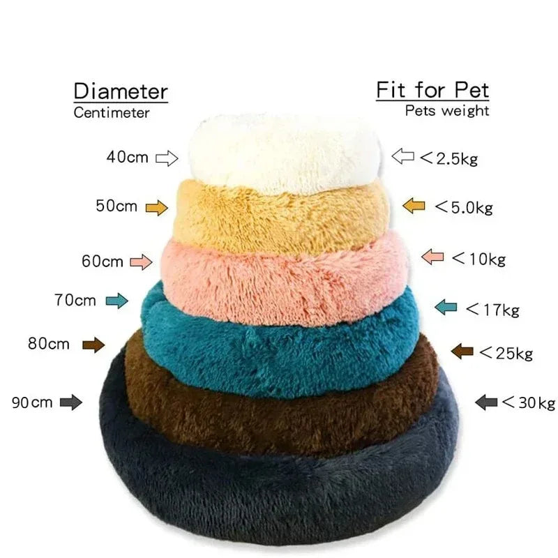 Morbidissimo letto per cani 
Round Dog Bed Winter Warm Cat Bed Plush Basket for Dog Washable Pet Bed for Small Medium Large Dog Sofa Cat