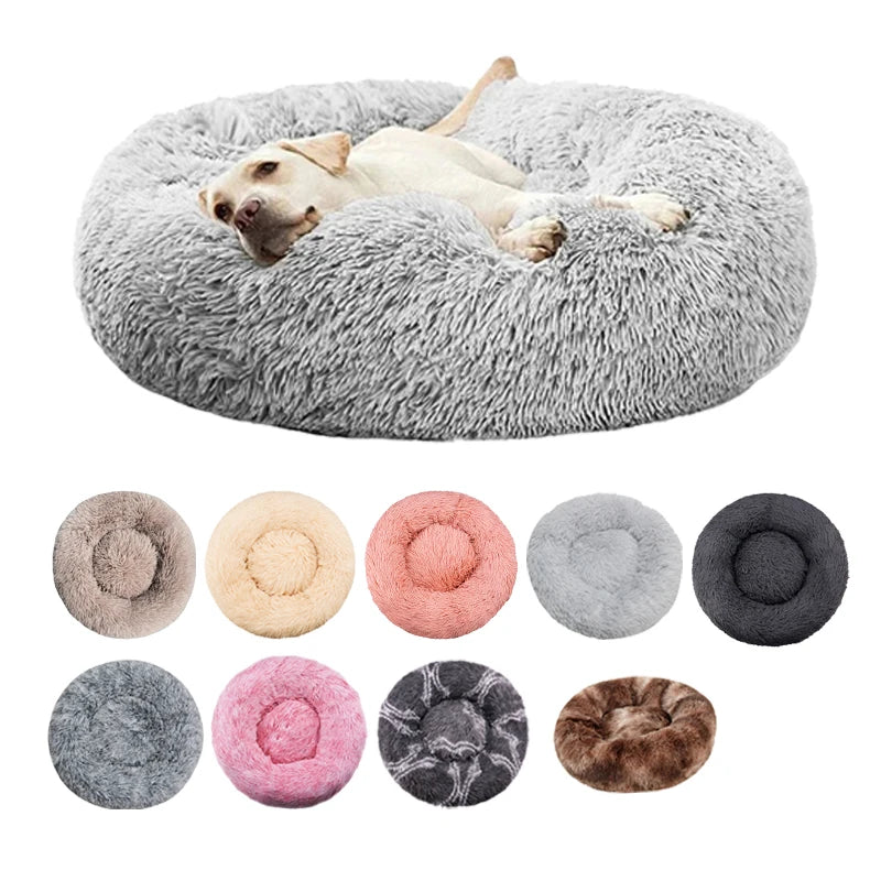 Morbidissimo letto per cani 
Round Dog Bed Winter Warm Cat Bed Plush Basket for Dog Washable Pet Bed for Small Medium Large Dog Sofa Cat